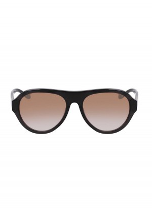 Black Donna Karan Aviator 56mm Modern Icons Eyewear | PH_DK78039