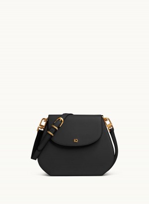 Black Donna Karan Bellerose Crossbody Bag | PH_DK93063