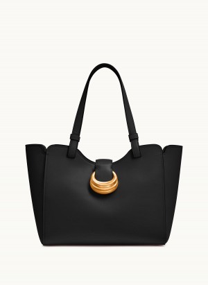 Black / Gold Donna Karan Valley Stream Tote Bag | PH_DK65257