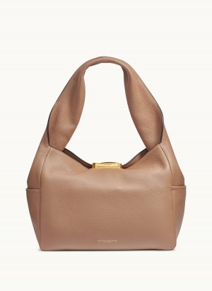 Brown Donna Karan Amagansett Shoulder Bag | PH_DK52116