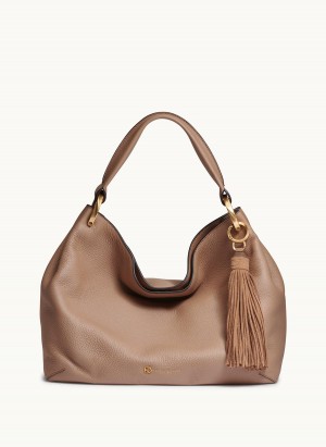 Brown Donna Karan Glenwood Shoulder Bag | PH_DK66304