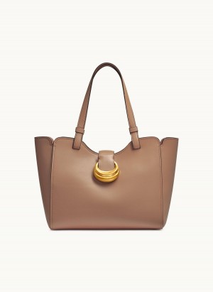 Brown Donna Karan Valley Stream Tote Bag | PH_DK42543