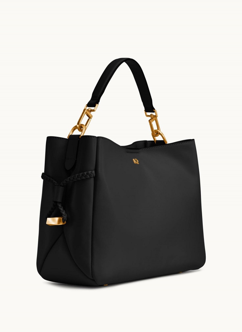 Black Donna Karan Bellerose Satchel | PH_DK56454