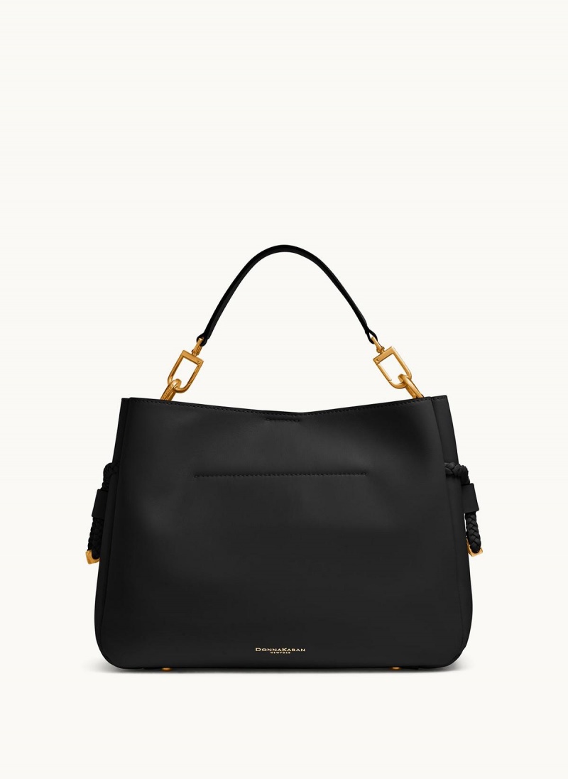 Black Donna Karan Bellerose Satchel | PH_DK56454