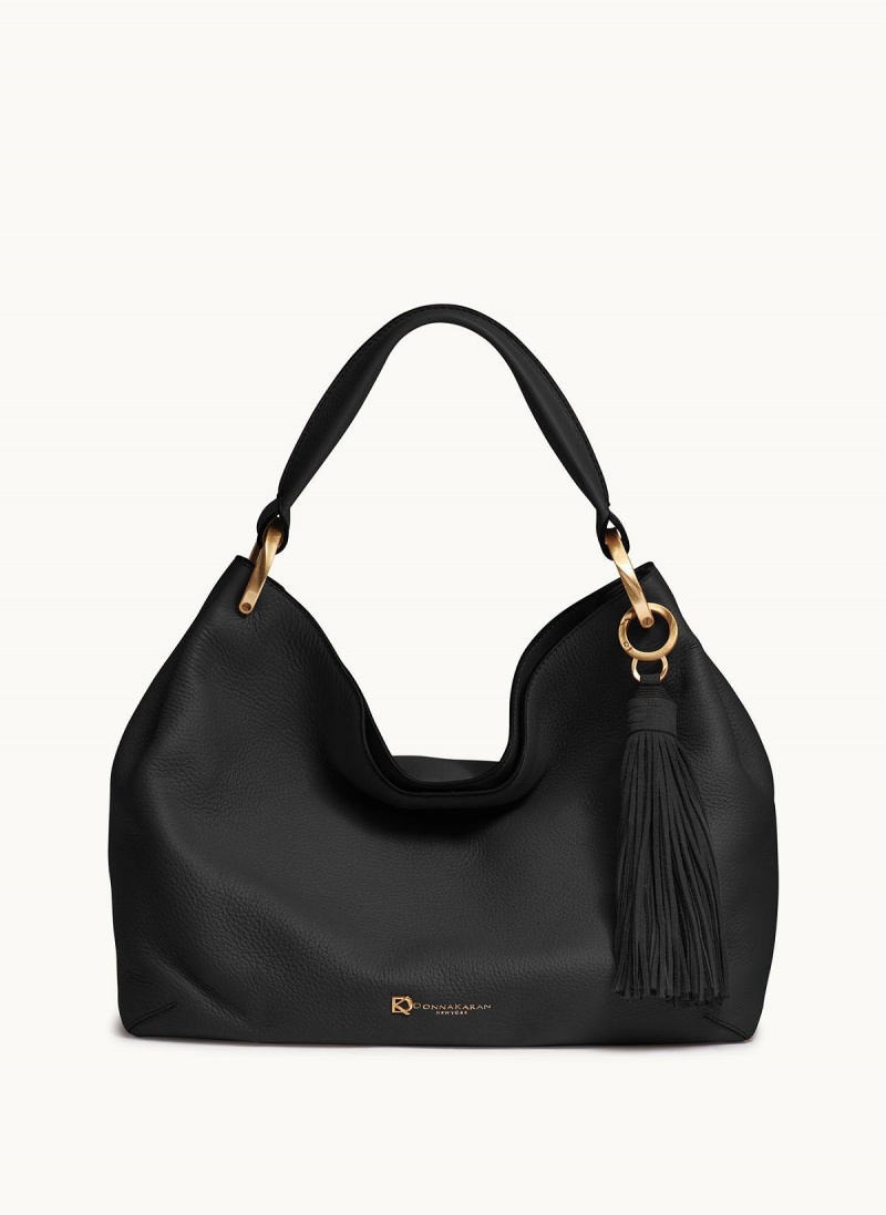 Black Donna Karan Glenwood Shoulder Bag | PH_DK29287