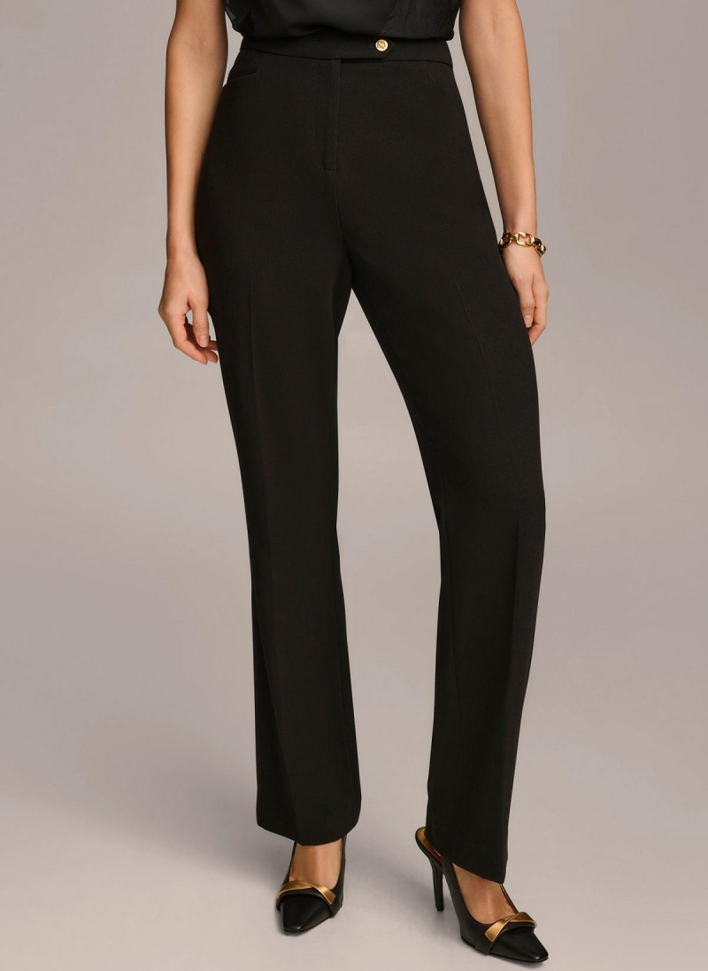 Black Donna Karan Updated Modern Fit Pants | PH_DK84425