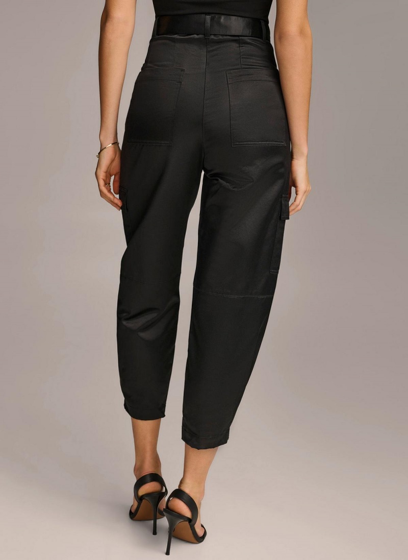 Black Donna Karan Utility Pants | PH_DK31951