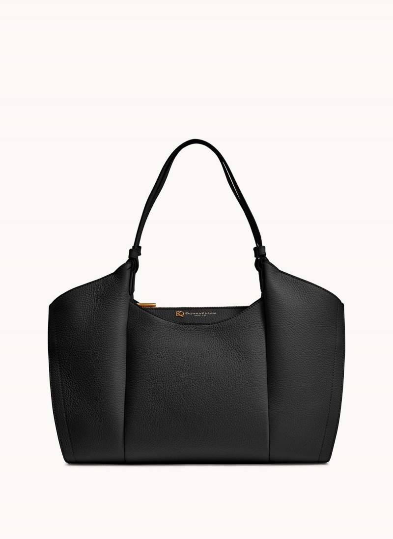 Black Donna Karan Wainscott Tote Bag | PH_DK77031