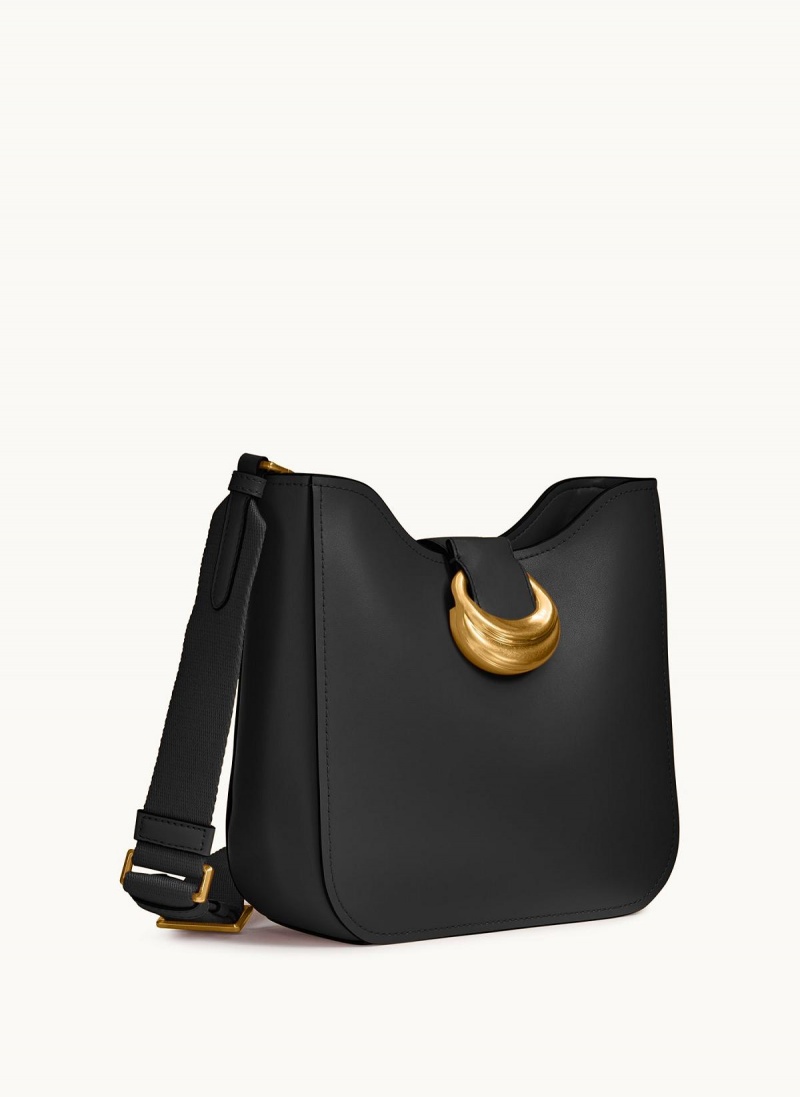 Black / Gold Donna Karan Valley Stream Crossbody Bag | PH_DK48497