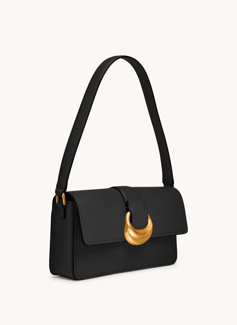 Black / Gold Donna Karan Valley Stream Shoulder Bag | PH_DK22682