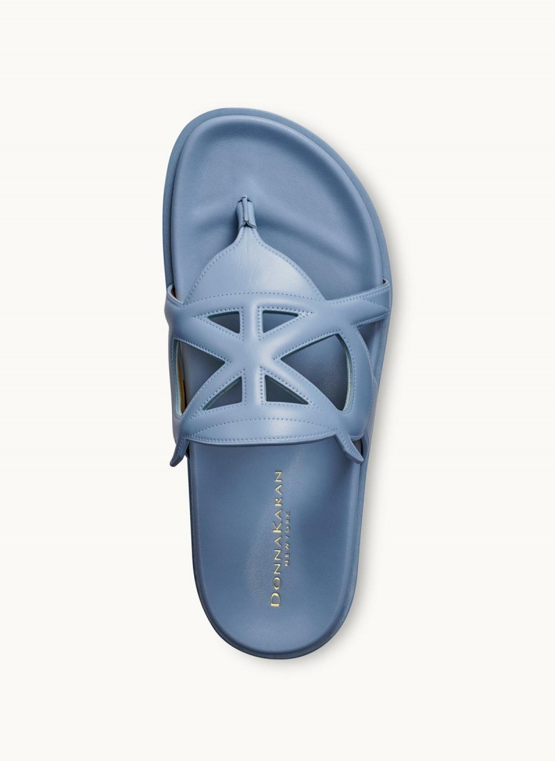 Blue Donna Karan Hatsy Flat Sandals | PH_DK62056