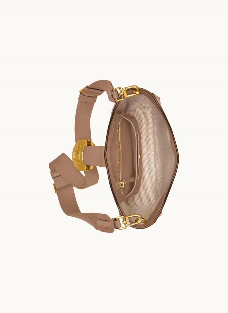 Brown Donna Karan Valley Stream Crossbody Bag | PH_DK77066