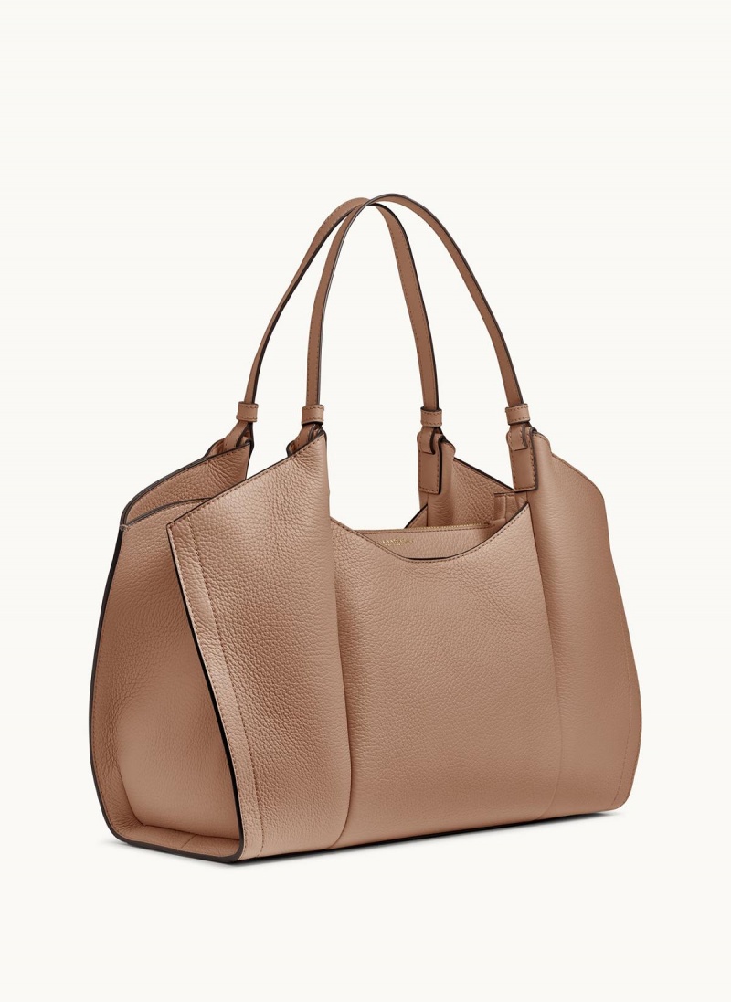 Brown Donna Karan Wainscott Tote Bag | PH_DK56590