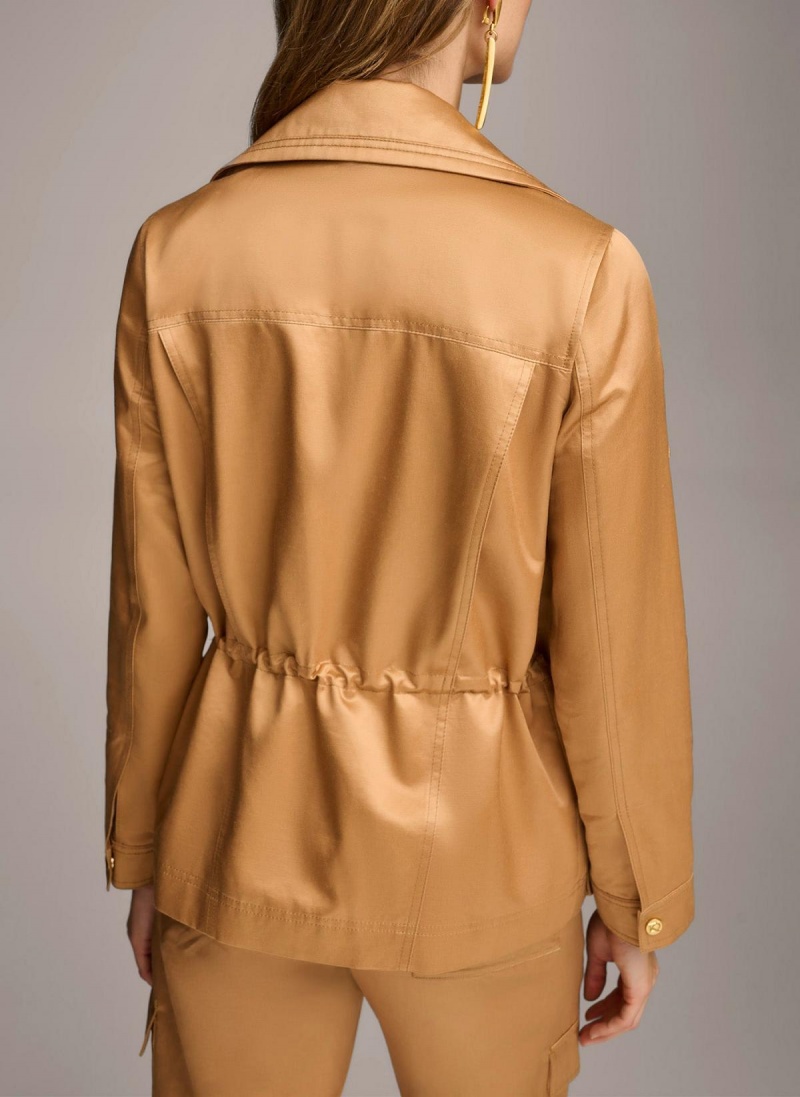 Copper Donna Karan Utility Blazer Outerwear | PH_DK82507