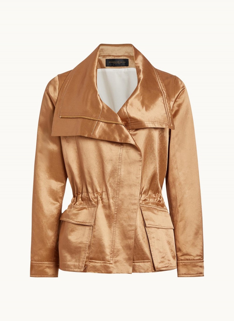 Copper Donna Karan Utility Blazer Outerwear | PH_DK82507