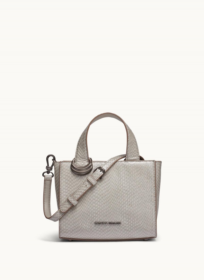 Cream Donna Karan Hewlett Crossbody Bag | PH_DK43586