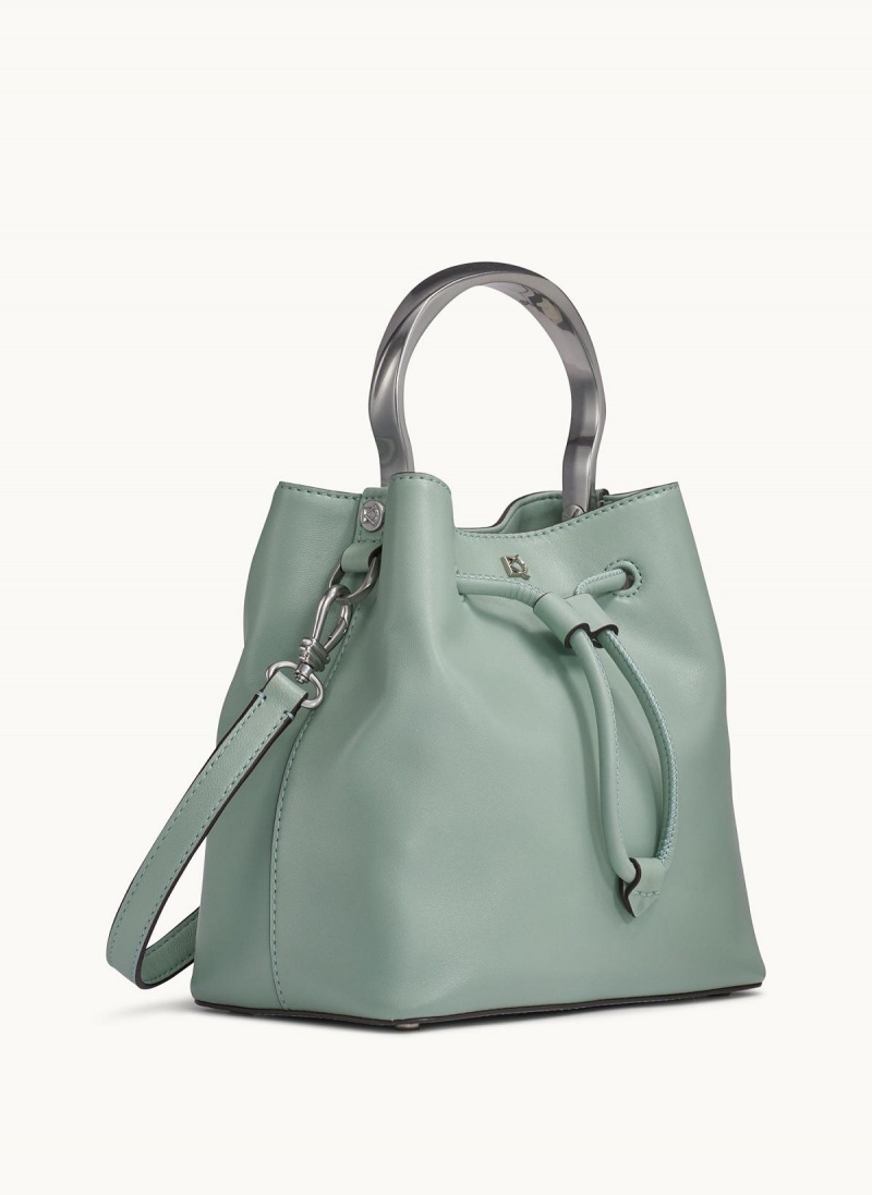 Green Donna Karan Lawrence Bucket Satchel | PH_DK92182