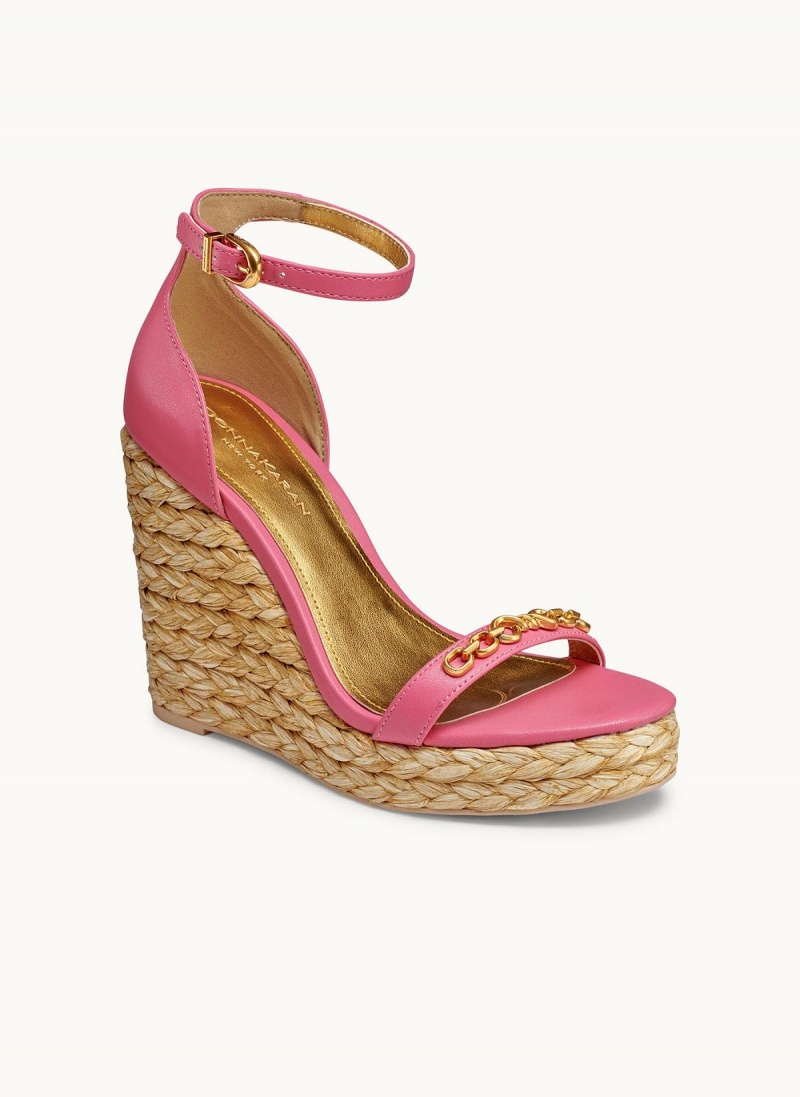 Rose Donna Karan Yulissa Ankle Strap Espadrille Sandals | PH_DK31615