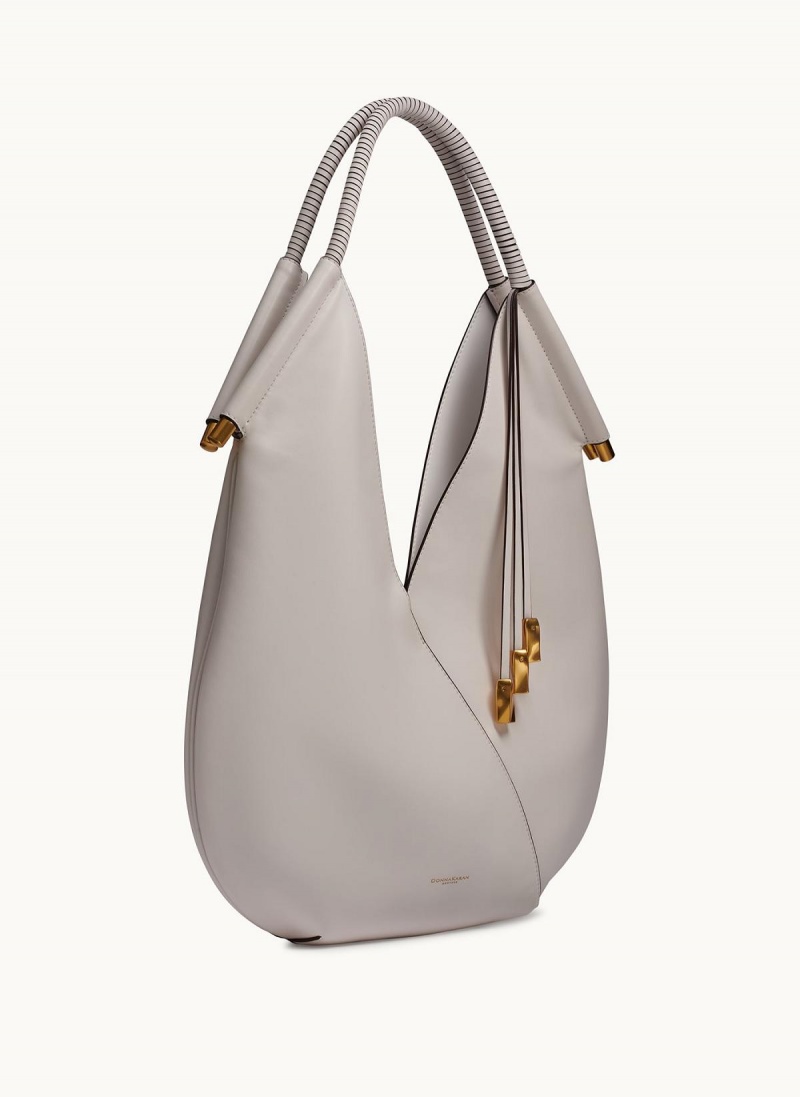 White Donna Karan Baldwin Large Shoulder Bag | PH_DK91777