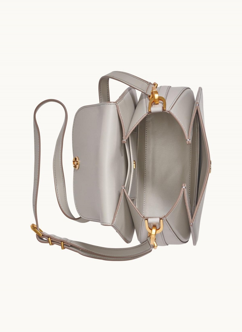 White Donna Karan Bellerose Crossbody Bag | PH_DK33996