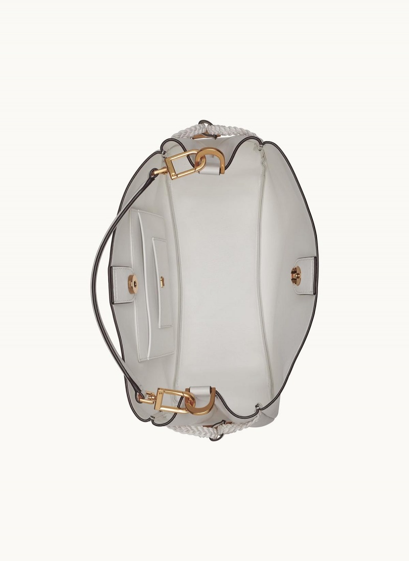 White Donna Karan Bellerose Satchel | PH_DK37744