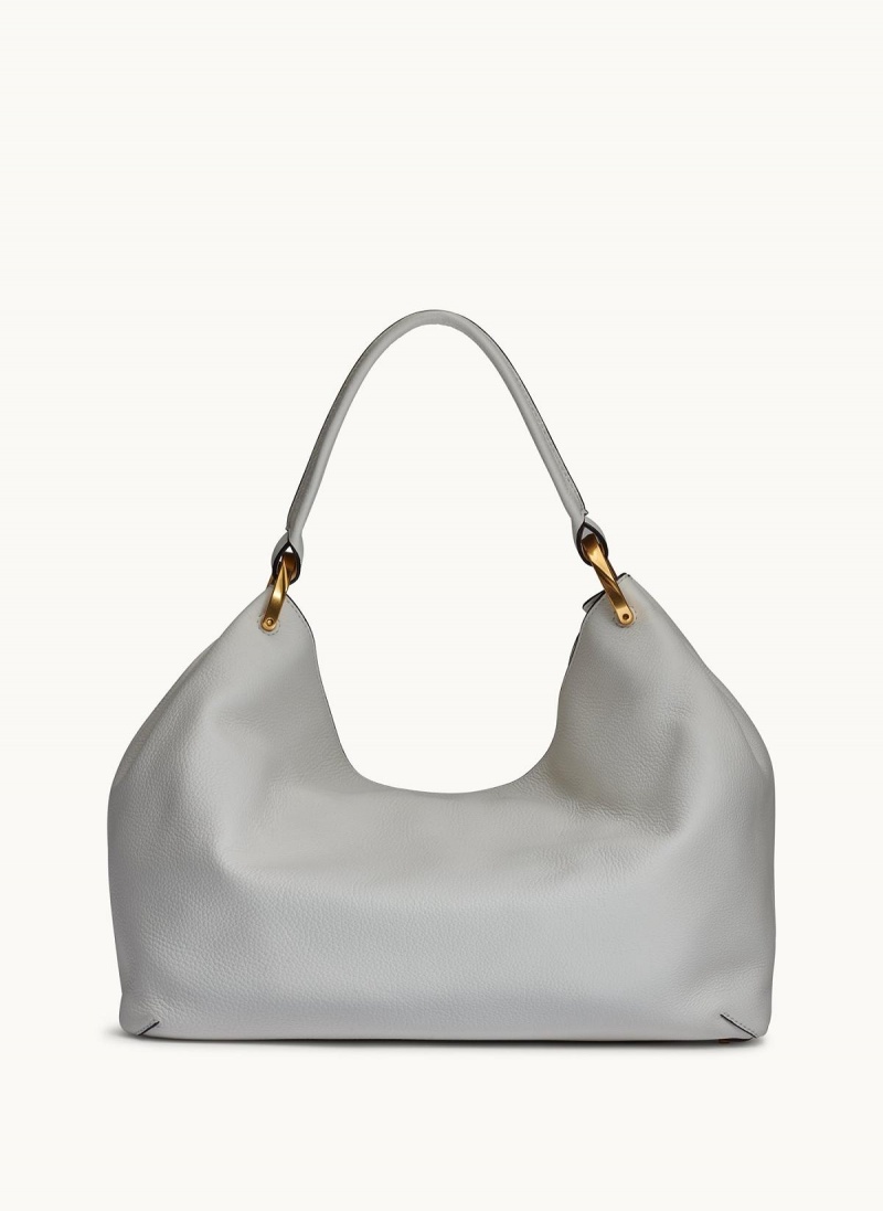 White Donna Karan Glenwood Shoulder Bag | PH_DK81333