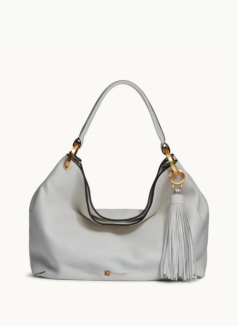 White Donna Karan Glenwood Shoulder Bag | PH_DK81333