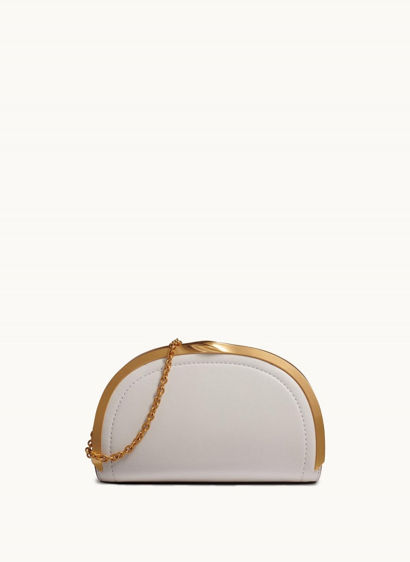 White Donna Karan Lawrence Clutch Satchel | PH_DK42461