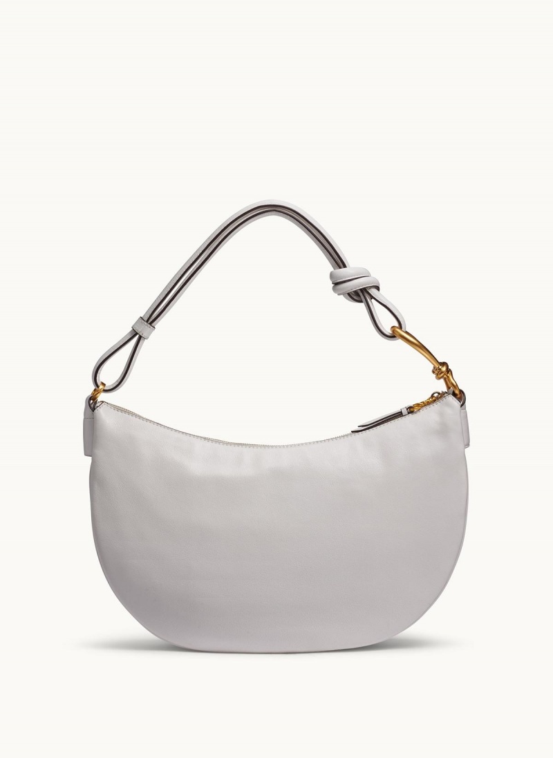 White Donna Karan Roslyn Large Hobo Bag | PH_DK45905