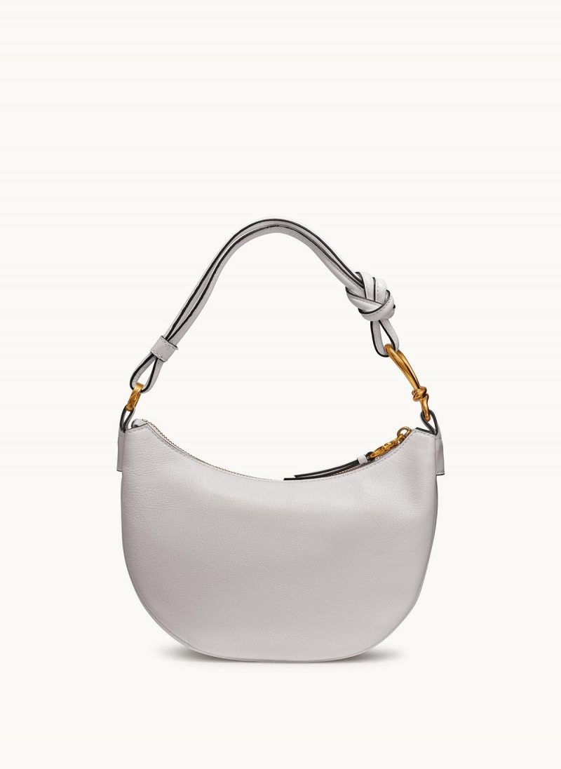 White Donna Karan Roslyn Small Hobo Bag | PH_DK83024