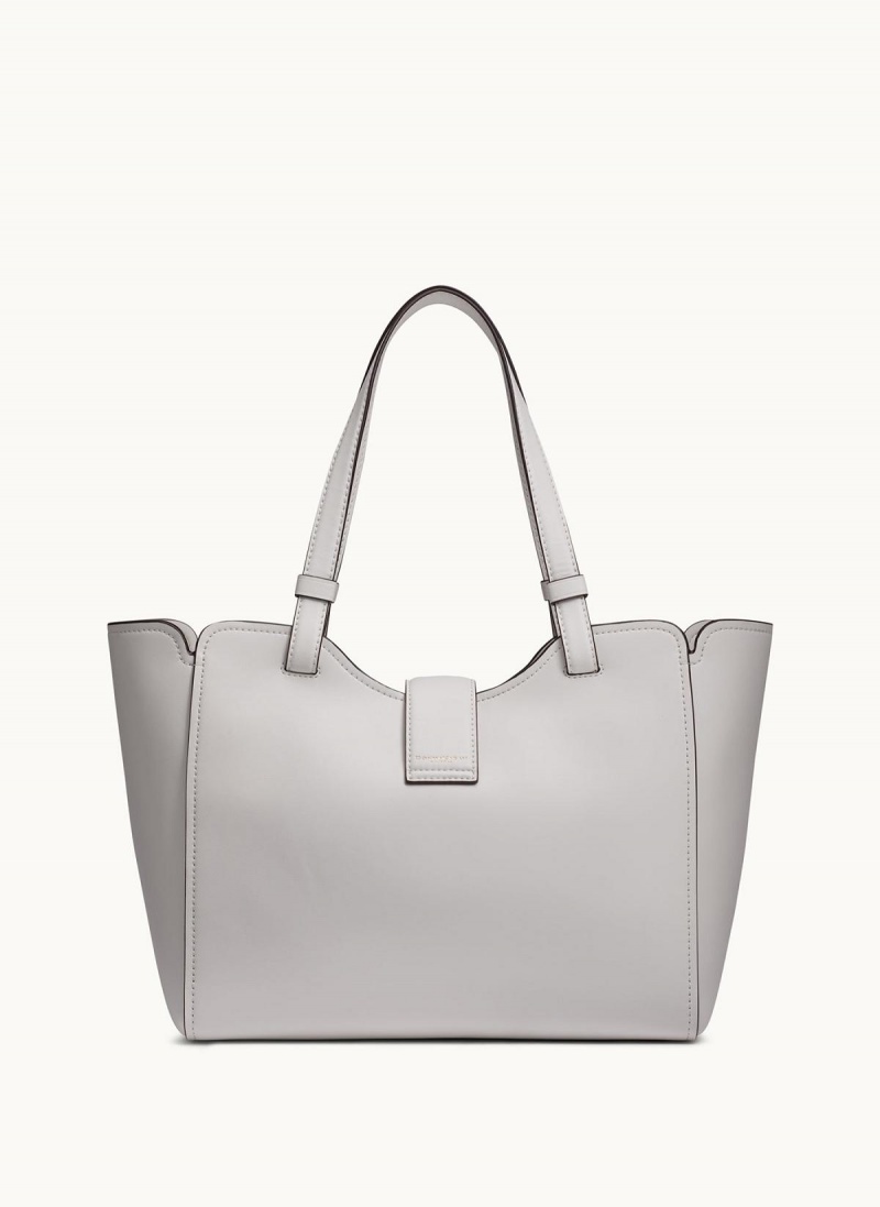 White Donna Karan Valley Stream Tote Bag | PH_DK43997