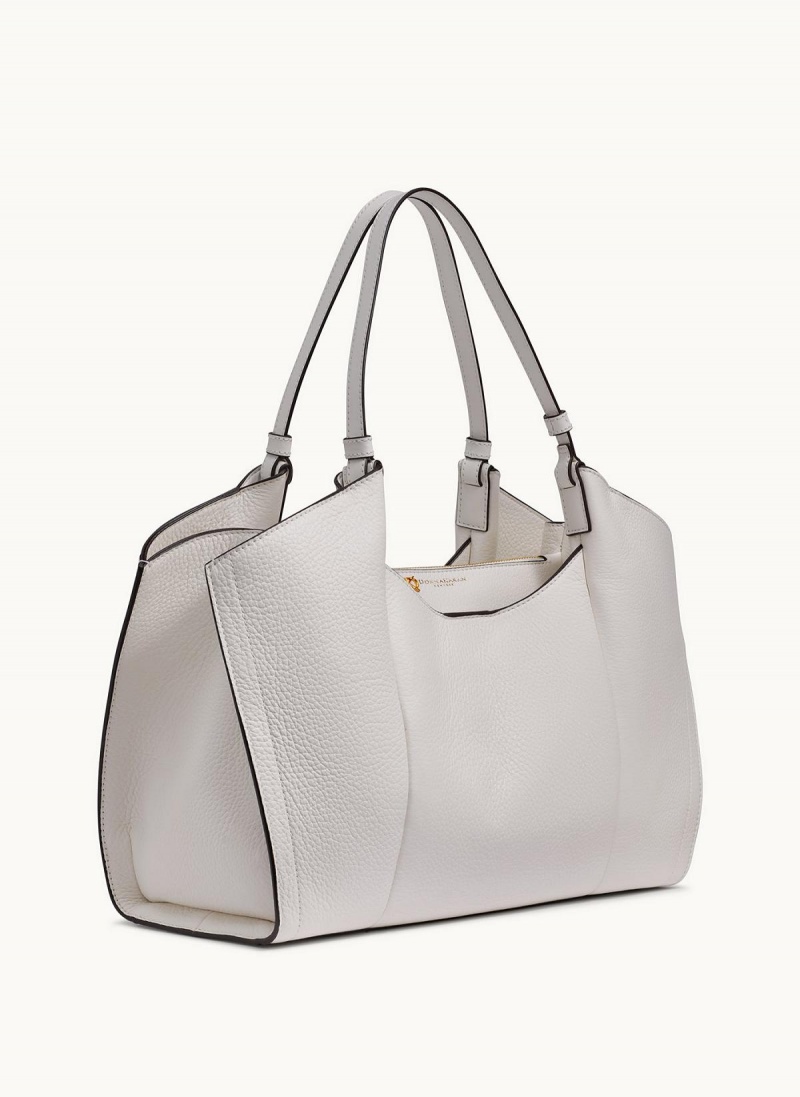 White Donna Karan Wainscott Tote Bag | PH_DK87520